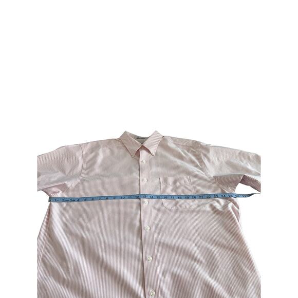 L.L. Bean Men's Striped Wrinkle Free‎ Traditional Fit Button Down Shirt Size 17R - Picture 9 of 11